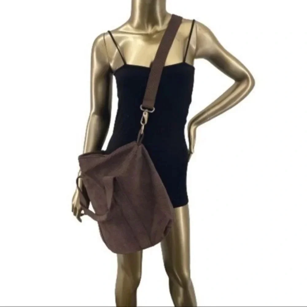 Lalla Marrakech Chocolate Leather Convertible Shoulder Bag